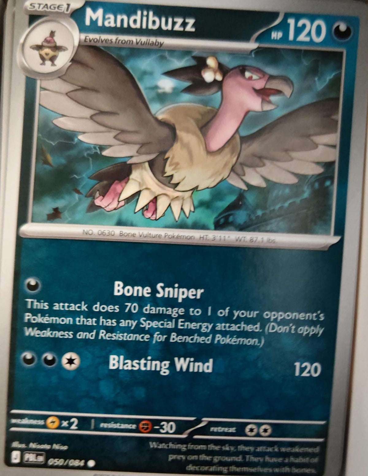 Mandibuzz - 050/084 - - PITCH BLACK - Pokemon - Common | AA36-78