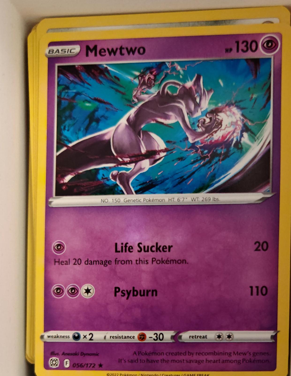 Mewtwo - 056/172 - - BRILLIANT STARS - Pokemon - Rare | AA21-34