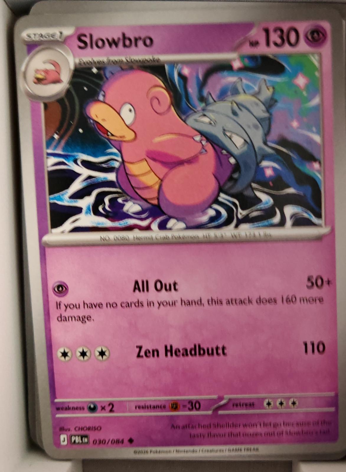 Slowbro - 030/084 - - PITCH BLACK - Pokemon - Uncommon | AA38-37