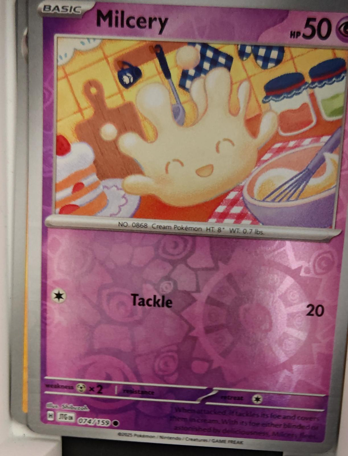 Milcery - 074/159 - Reverse Holo - JOURNEY TOGETHER - Pokemon - Common | AA31-5
