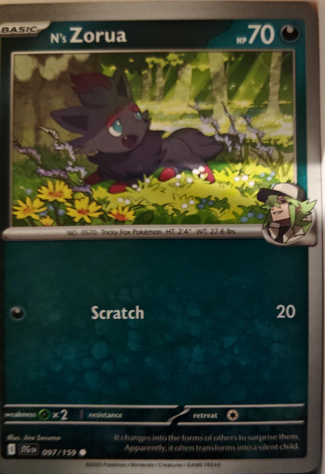 N's Zorua - 097/159 - - JOURNEY TOGETHER - Pokemon - Common | AA01-98