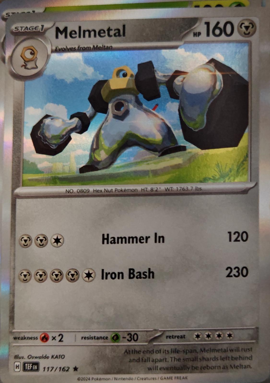 Melmetal - 117/162 - Holo - TEMPORAL FORCES - Pokemon - Rare | AA24-13