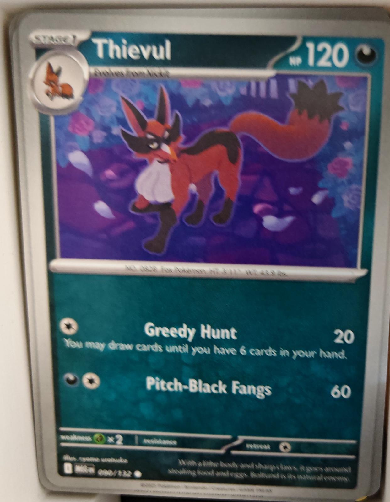 Thievul - 090/132 - - MEGA EVOLUTION - Pokemon - Common | AA23-66