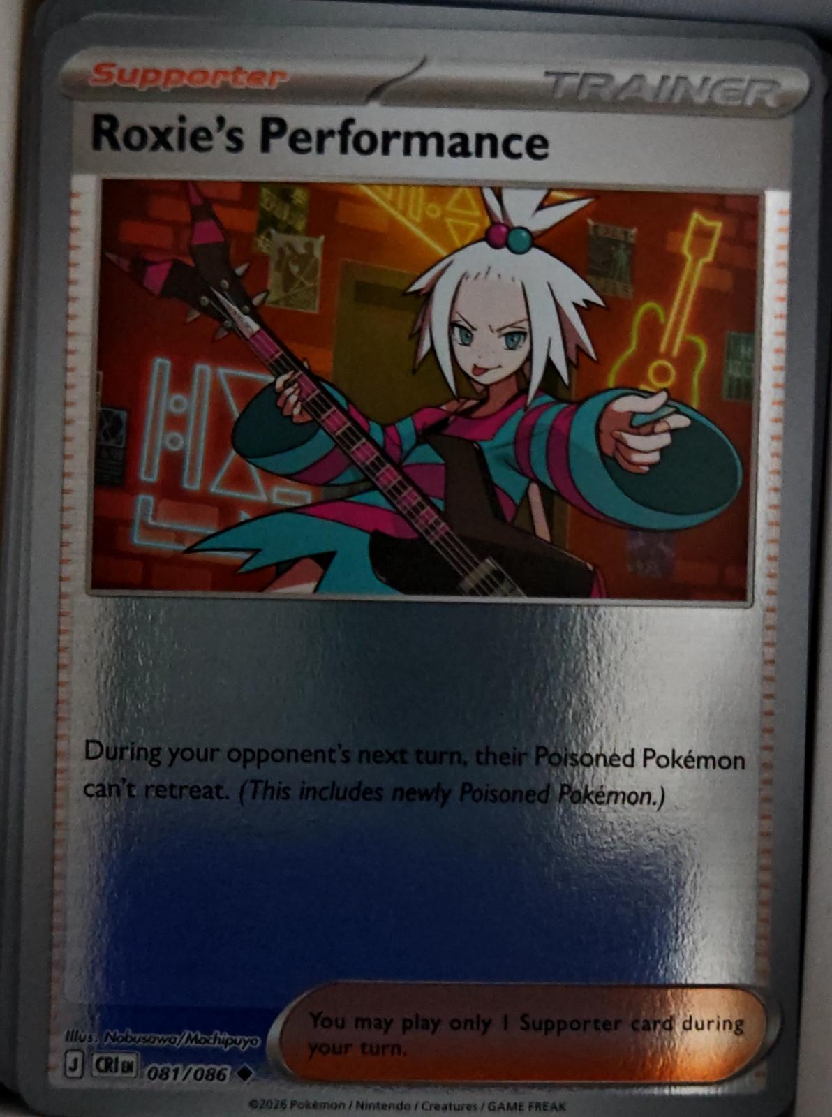 Roxie's Performance - 081/086 - Reverse Holo - CHAOS RISING - Pokemon - | AA44-40