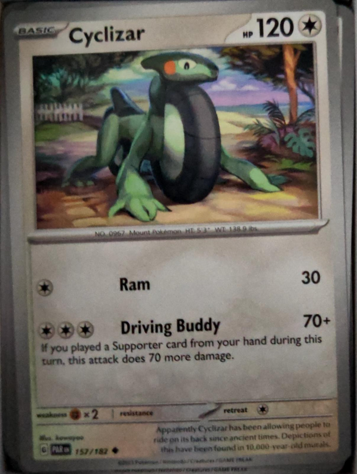 Cyclizar - 157/182 - - PARADOX RIFT - Pokemon - Uncommon | AA48-67