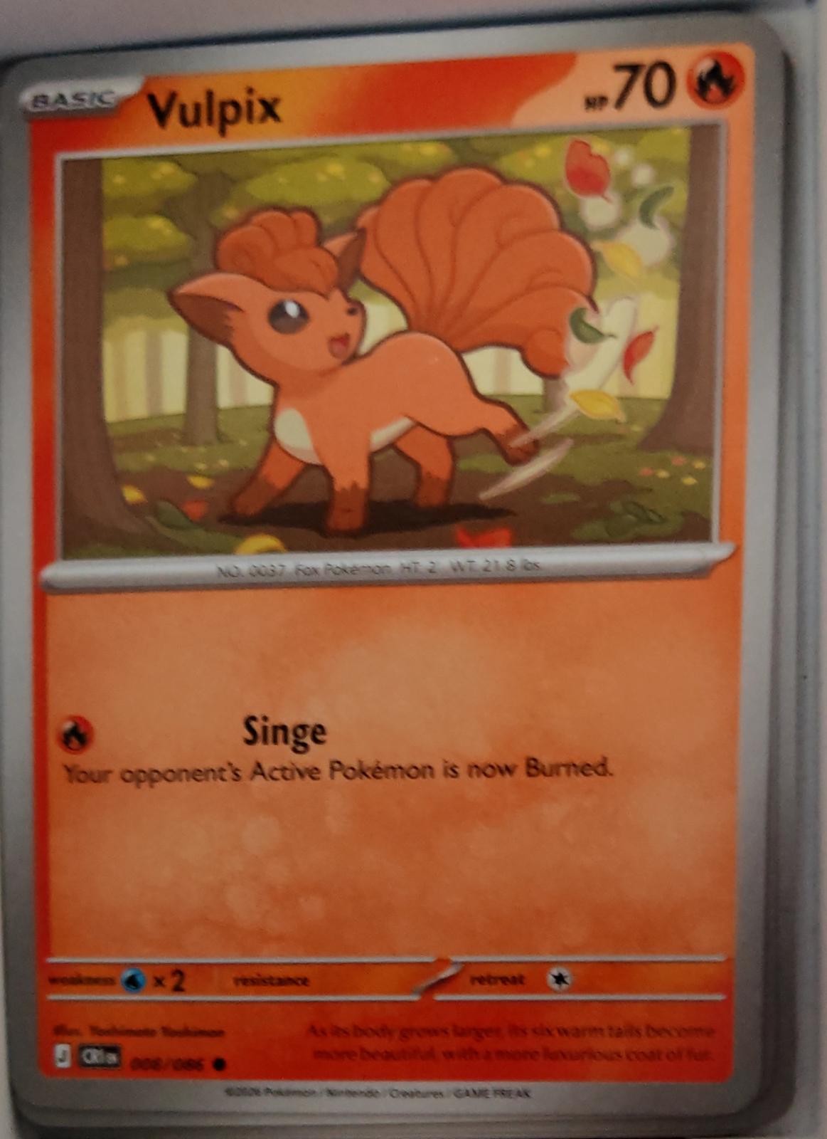 Vulpix - 008/086 - - CHAOS RISING - Pokemon - Common | AA47-10