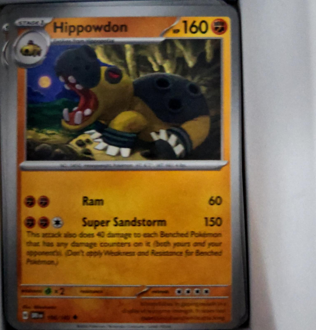 Hippowdon - 106/182 - - DESTINED RIVALS - Pokemon - Uncommon | AA52-29