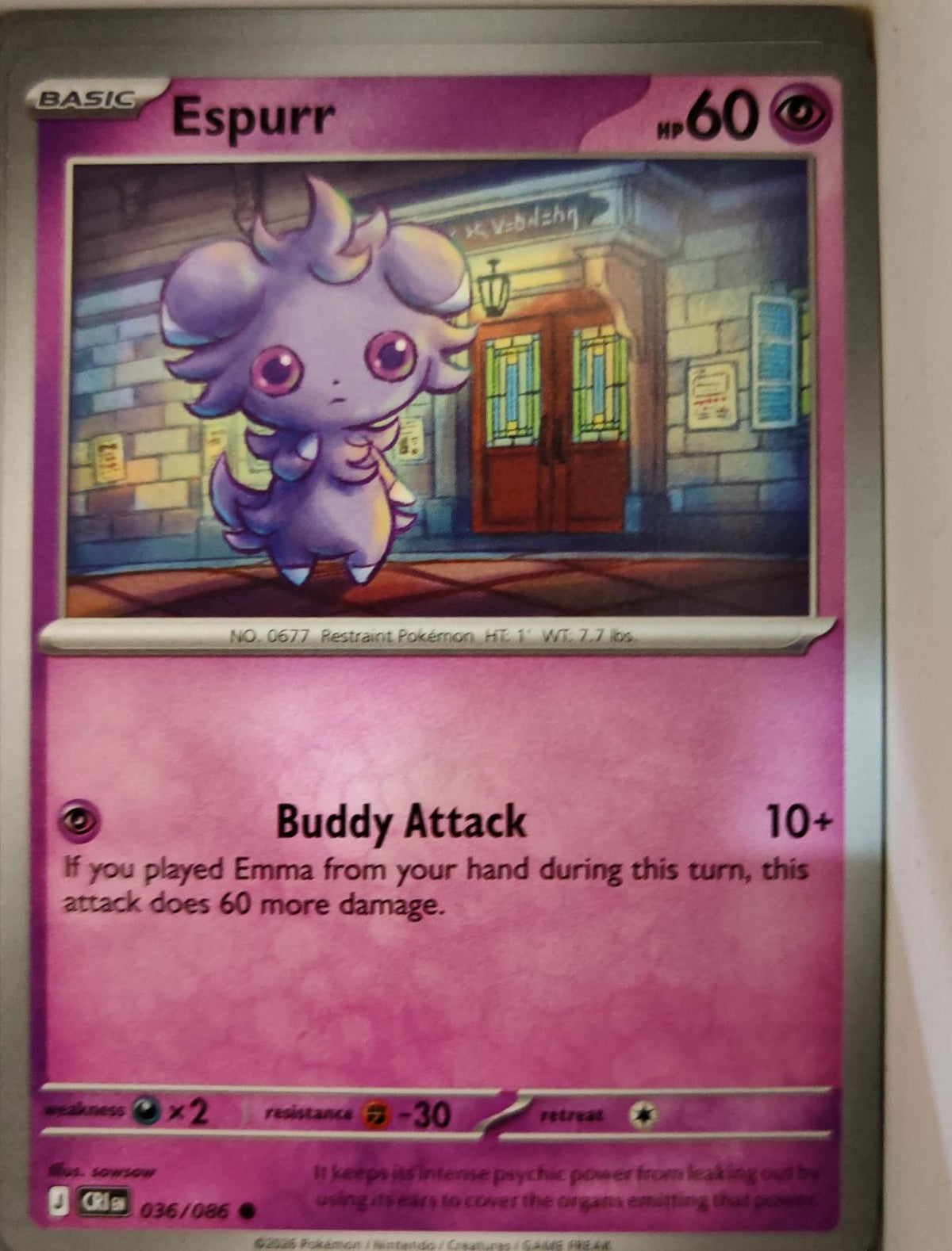 Espurr - 036/086 - - CHAOS RISING - Pokemon - Common | AA09-63