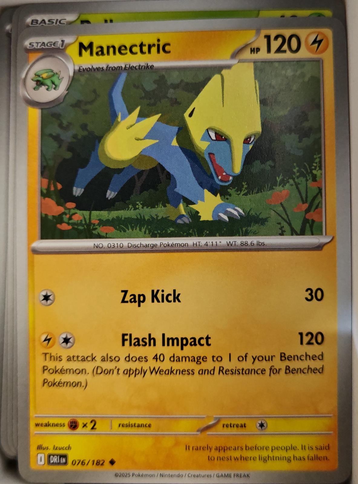 Manectric - 076/182 - - DESTINED RIVALS - Pokemon - Uncommon | AA10-45
