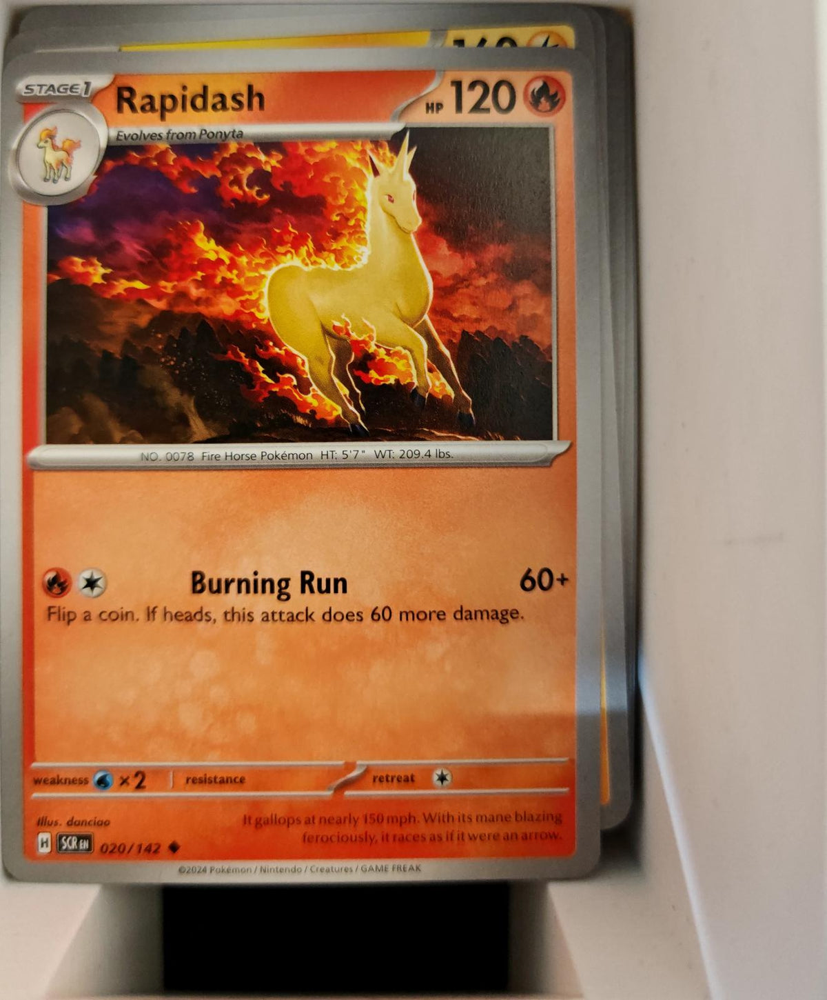 Rapidash - 20/142 - - STELLAR CROWN - Pokemon - Uncommon | AA10-95