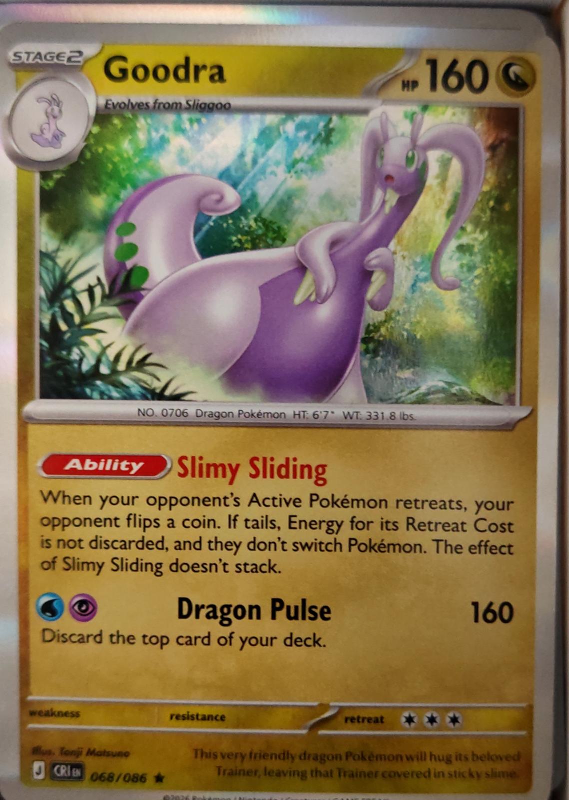 Goodra - 068/086 - Holo - CHAOS RISING - Pokemon - Rare | AA38-61