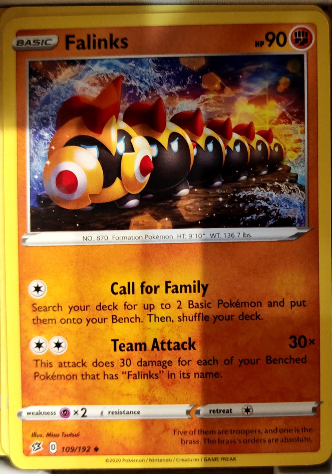 Falinks - 109/192 - - REBEL CLASH - Pokemon - Uncommon | AA67-33