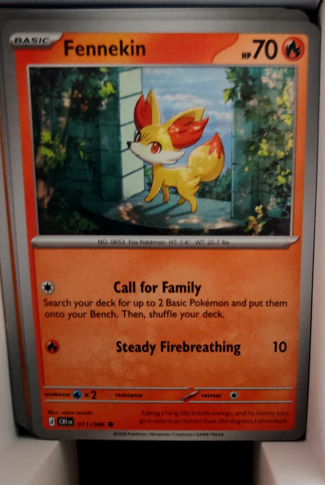 Fennekin - 011/086 - - CHAOS RISING - Pokemon - Common | AA39-61