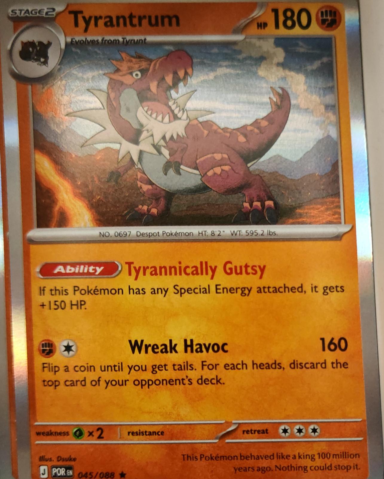 Tyrantrum - 045/088 - Holo - PERFECT ORDER - Pokemon - Rare | AA13-29