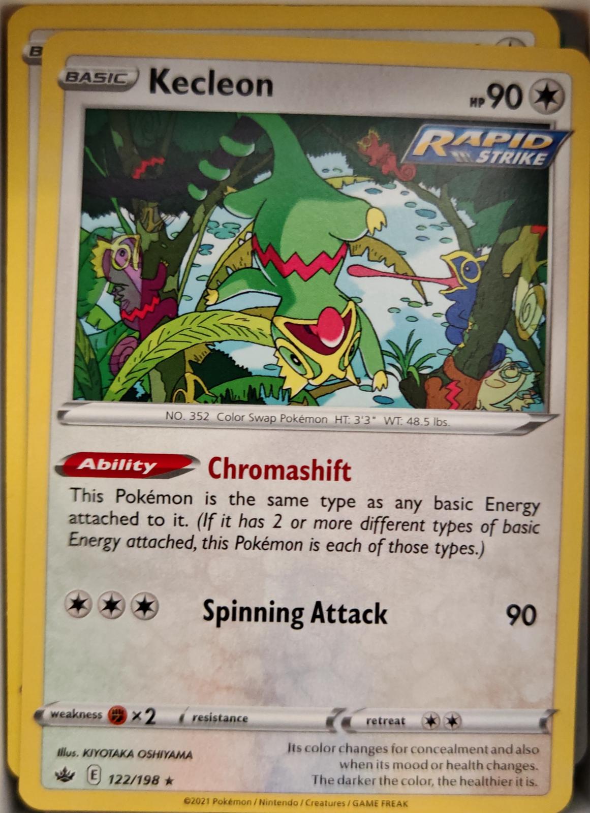 Kecleon - 122/198 - - CHILLING REIGN - Pokemon - Rare | AA03-64