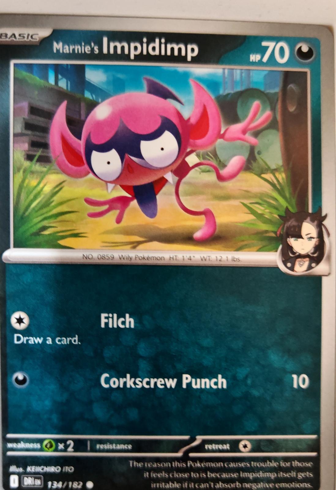 Marnie's Impidimp - 134/182 - - DESTINED RIVALS - Pokemon - Common | AA07-57