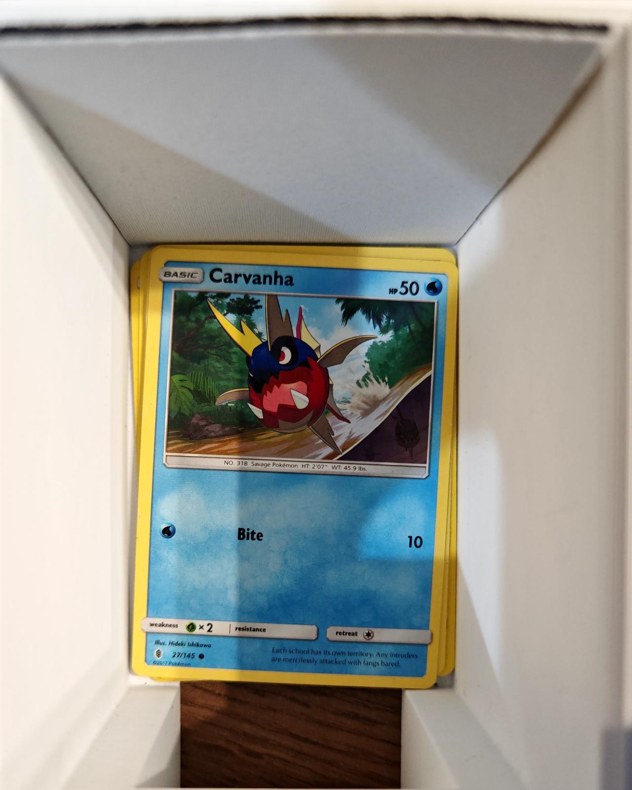 Carvanha - 27/145 - - GUARDIANS RISING - Pokemon - Common | AA73-7