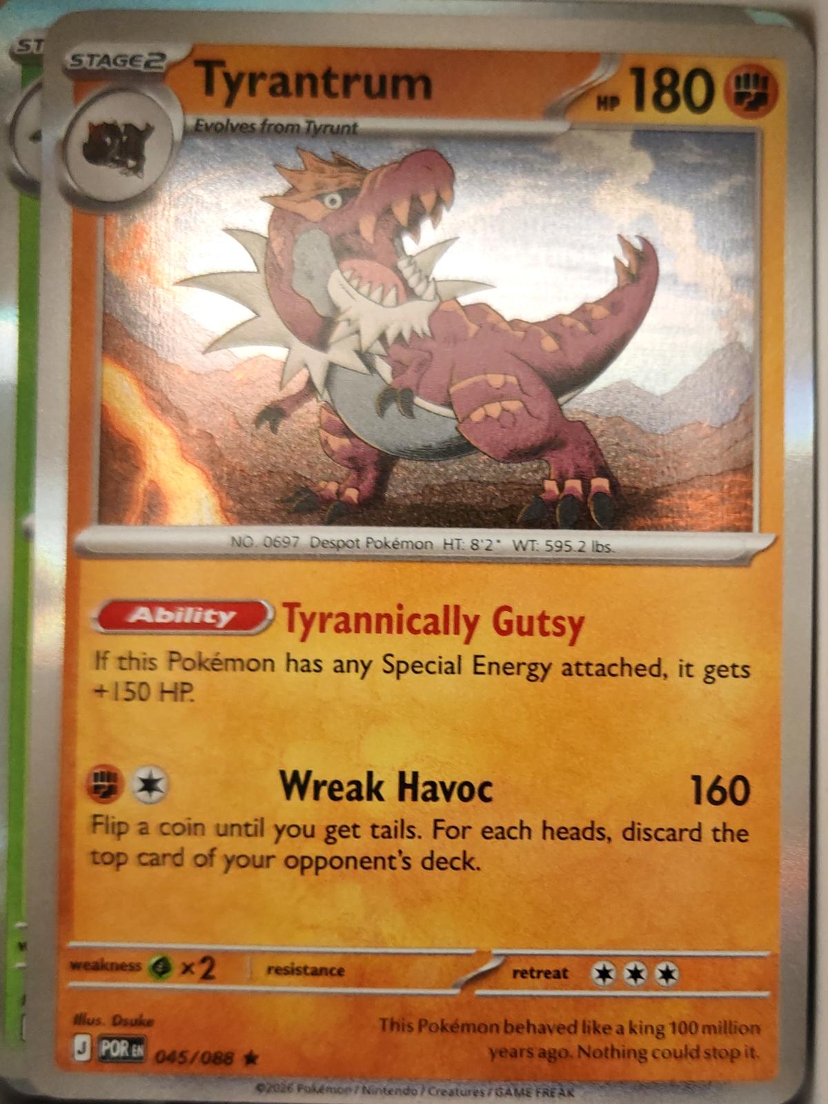 Tyrantrum - 045/088 - Holo - PERFECT ORDER - Pokemon - Rare | AA13-54