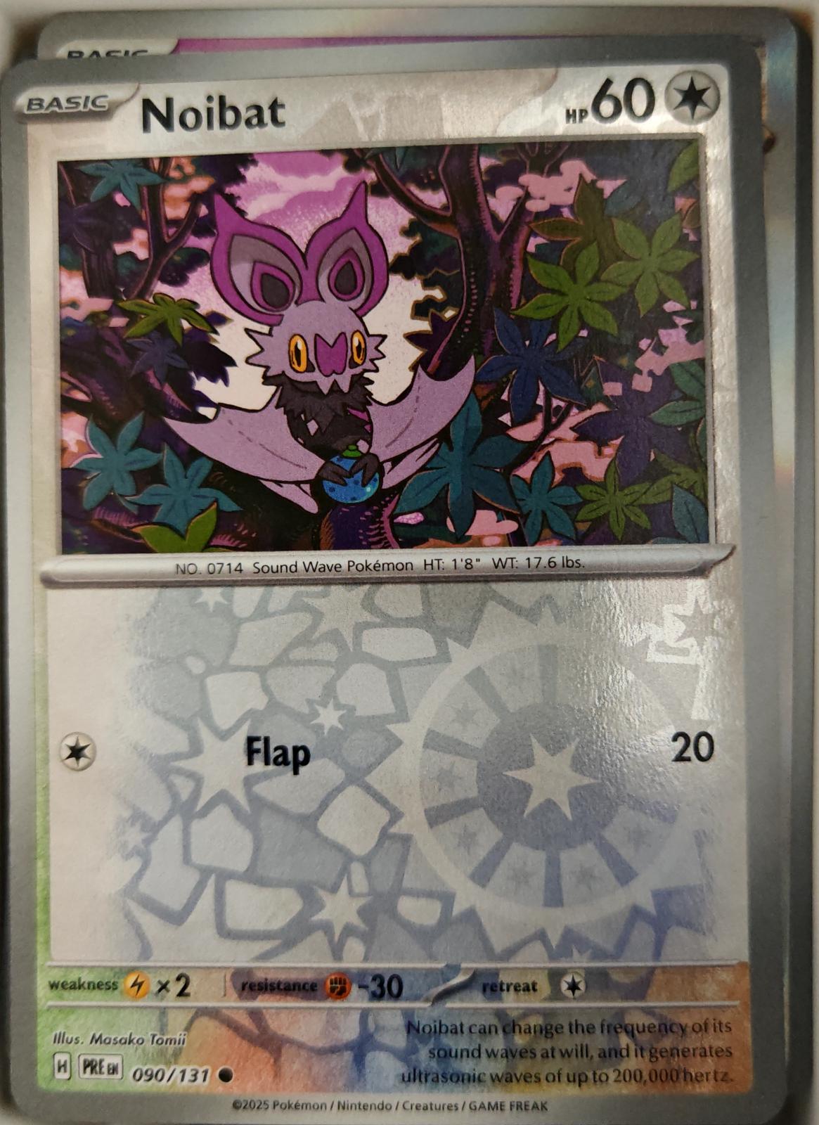 Noibat - 090/131 - Reverse Holo - PRISMATIC EVOLUTIONS - Pokemon - | AA26-91