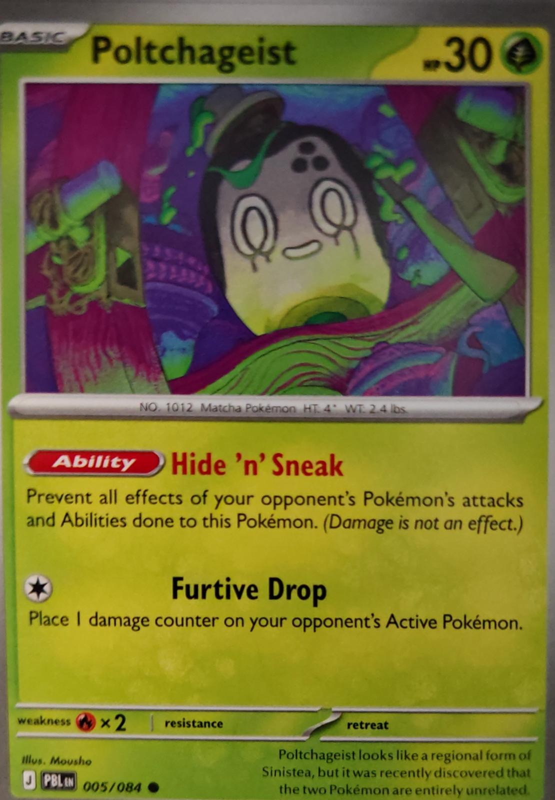 Poltchageist - 005/084 - - PITCH BLACK - Pokemon - Common | AA32-17