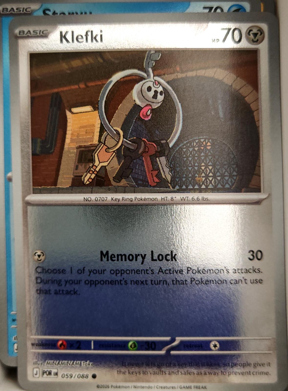 Klefki - 059/088 - Reverse Holo - PERFECT ORDER - Pokemon - Common | AA04-69