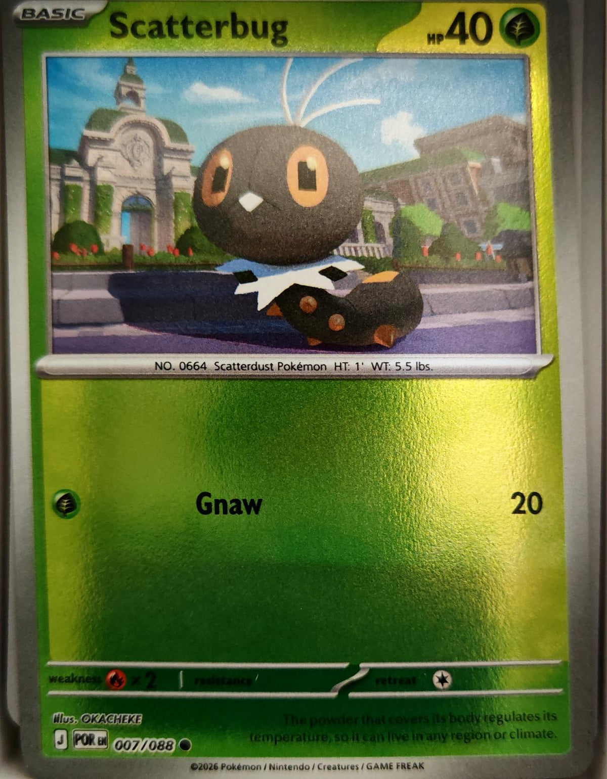 Scatterbug - 007/088 - Reverse Holo - PERFECT ORDER - Pokemon - Common | AA06-80