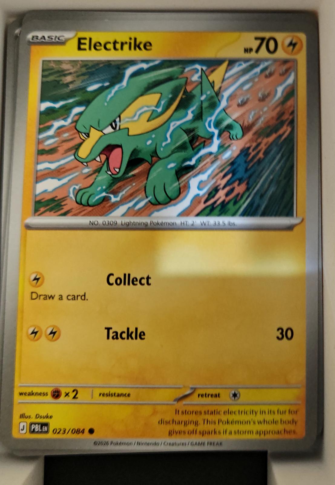 Electrike - 023/084 - - PITCH BLACK - Pokemon - Common | AA18-20