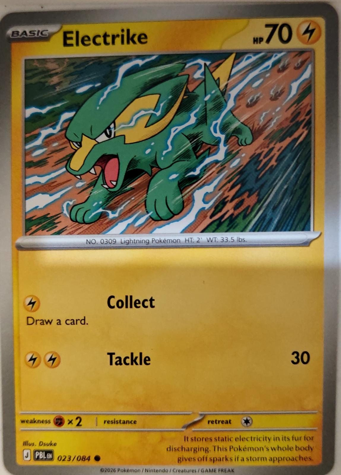 Electrike - 023/084 - - PITCH BLACK - Pokemon - Common | AA17-1