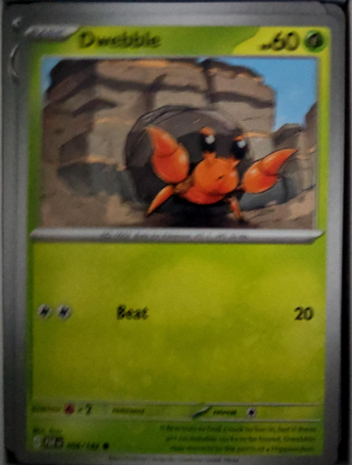 Dwebble - 006/182 - - PARADOX RIFT - Pokemon - Common | AA48-87