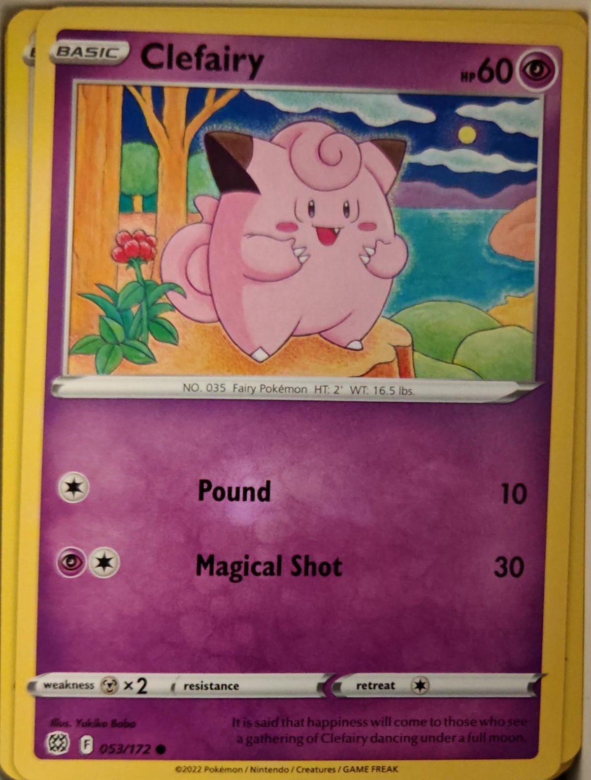 Clefairy - 053/172 - - BRILLIANT STARS - Pokemon - Common | AA21-42