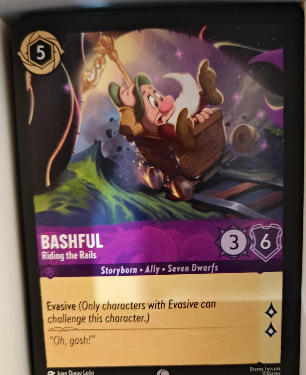 Bashful - Riding the Rails - 39/204 - - WILDS UNKNOWN - Lorcana - | LAA02-78
