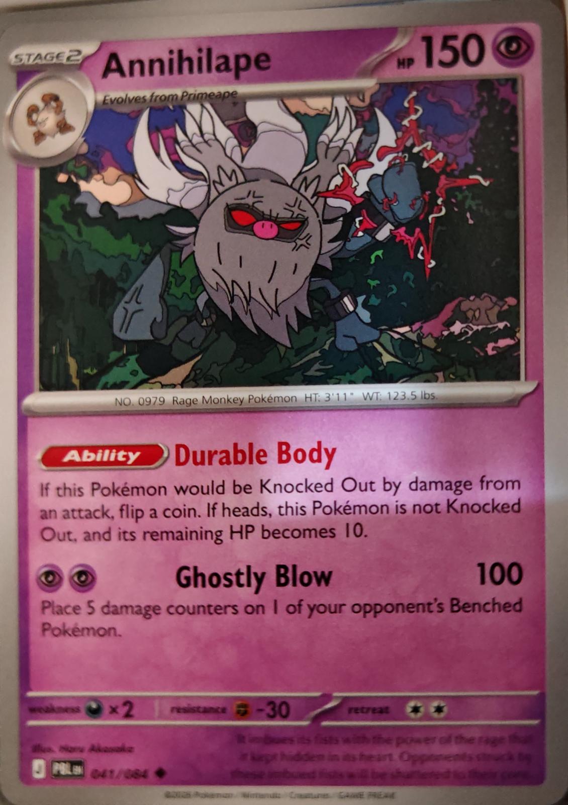 Annihilape - 041/084 - - PITCH BLACK - Pokemon - Uncommon | AA18-32