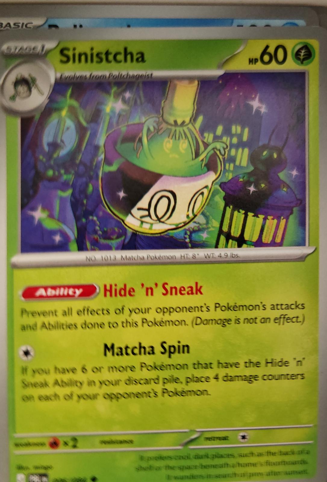 Sinistcha - 006/084 - - PITCH BLACK - Pokemon - Uncommon | AA16-76