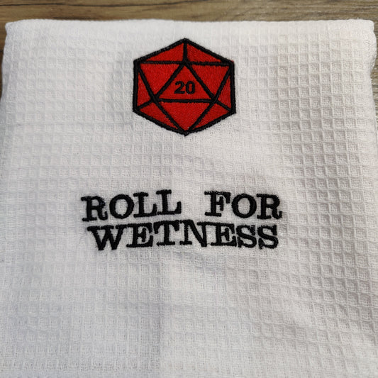 Tea Towel - D&D Inspired Kitchen Towel Quotes Board Game Tabletop Gaming Gifts Accessories, RPG D&D Dice