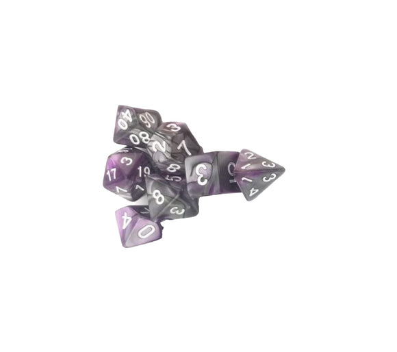Dice Set - Purple Black Two Tone Board Game Accessories, Tabletop Gaming Gifts, RPG Dnd Dice