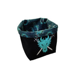 Embroidered Dice Bag- Dragon Crest Board Game Accessories, Tabletop Gaming Gifts, RPG Dnd Dice