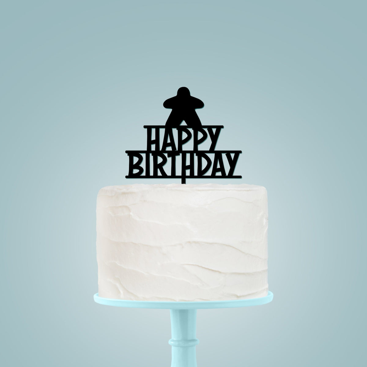 Gifts - Meeple Birthday Cake Topper Board Game Tabletop Gaming Gifts Accessories, RPG D&D Dice