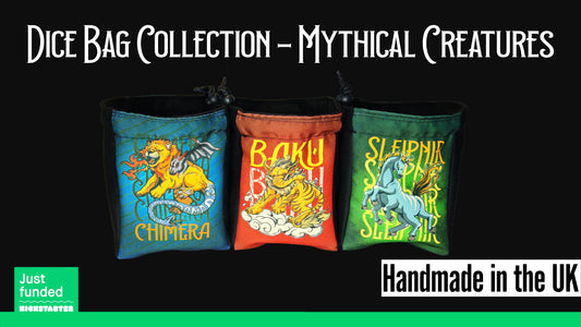 Mythical Creatures Dice Bags - BoardGameSolutions