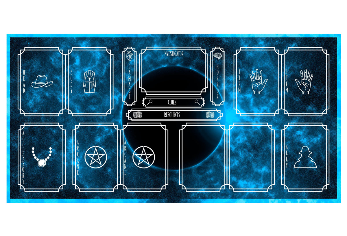 Playmat - Suitable for Arkham Horror LCG Board Game Tabletop Gaming Gifts Accessories, RPG D&D Dice