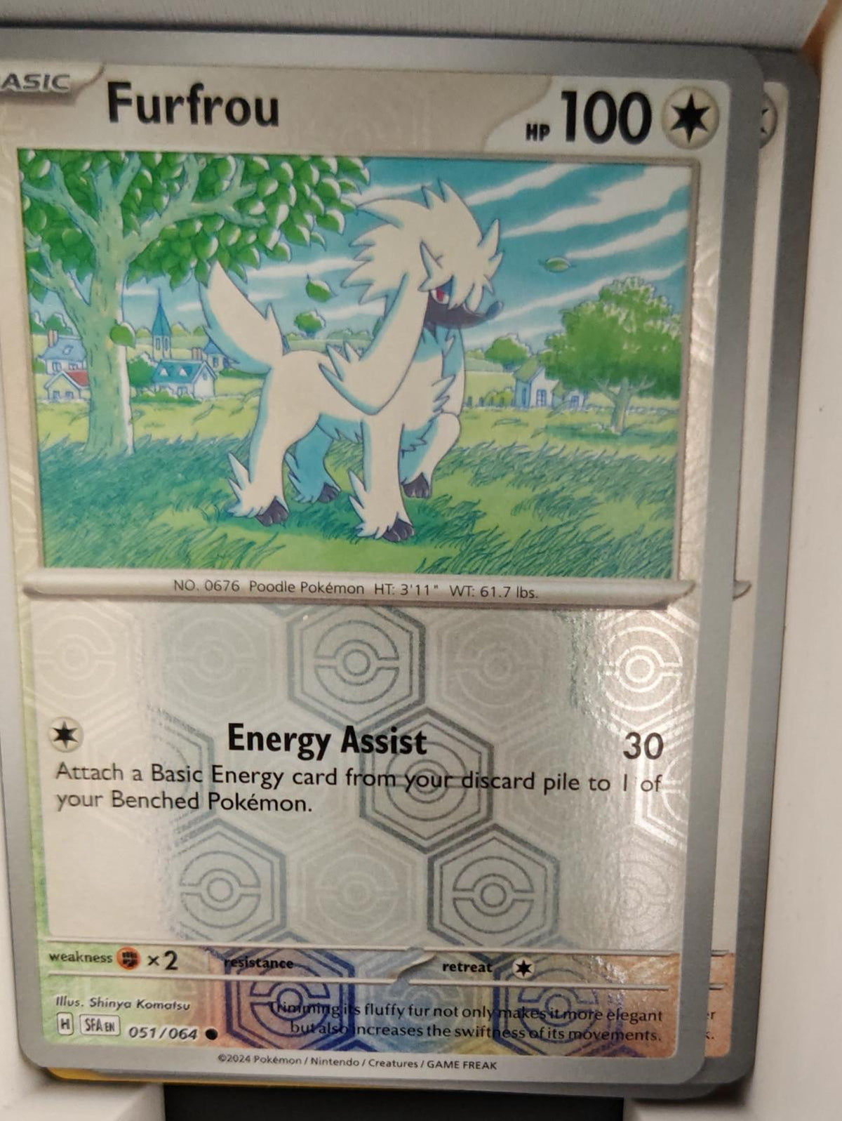 Furfrou - 051/064 - Reverse Holo - SHROUDED FABLE - Pokemon - Common | AA31-30