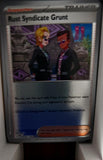 Rust Syndicate Grunt - 081/084 - Reverse Holo - PITCH BLACK - Pokemon - | AA44-48