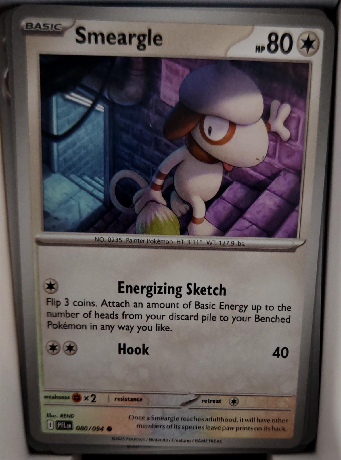 Smeargle - 080/094 - - PHANTASMAL FLAMES - Pokemon - Common | AA43-91