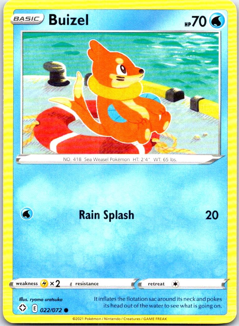 Buizel - 022/072 - - SHINING FATES - Pokemon - Common | AB67-46