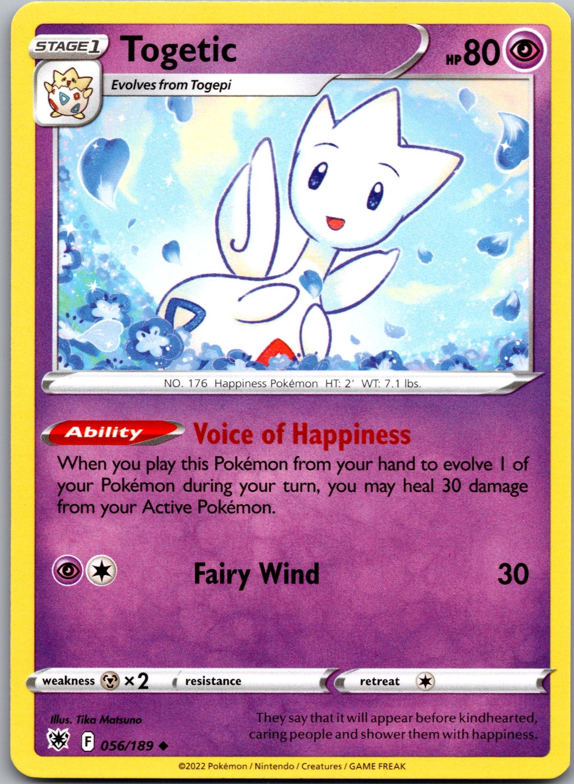 Togetic - 056/189 - - ASTRAL RADIANCE - Pokemon - Uncommon | AA89-36
