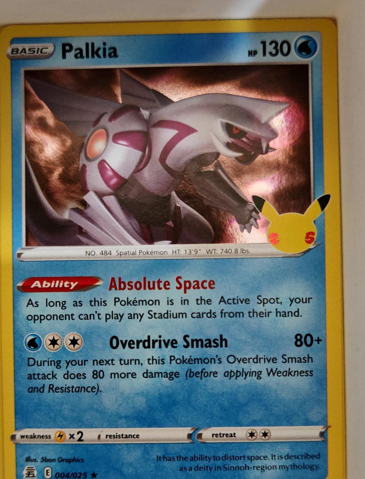 Palkia - 004/025 - Holo - CELEBRATIONS - Pokemon - Rare | AA06-6