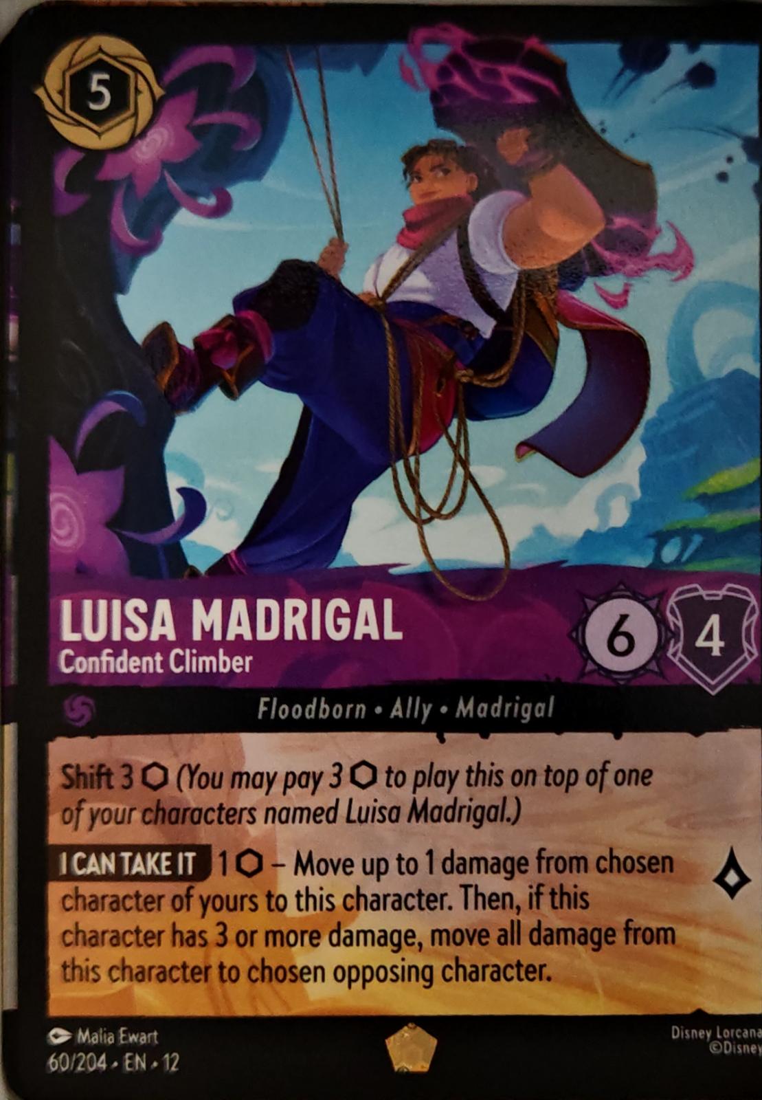 Luisa Madrigal - Confident Climber - 60/204 - - WILDS UNKNOWN - Lorcana - | LAA00-9