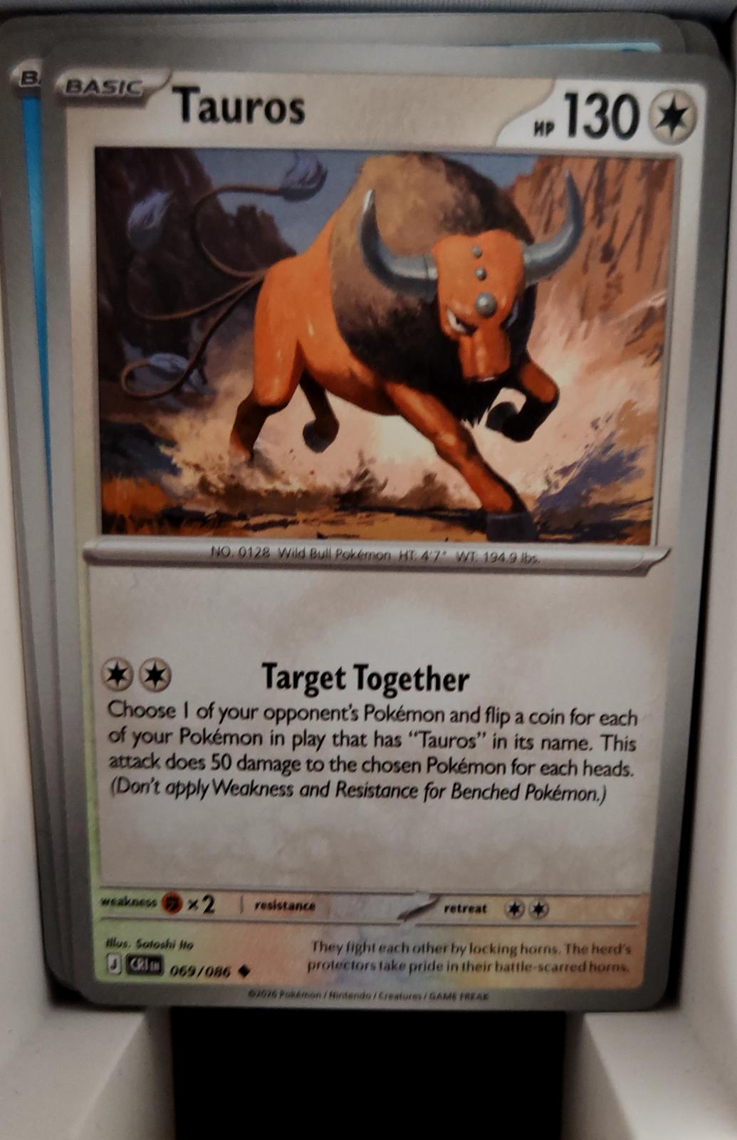 Tauros - 069/086 - - CHAOS RISING - Pokemon - Uncommon | AA42-49