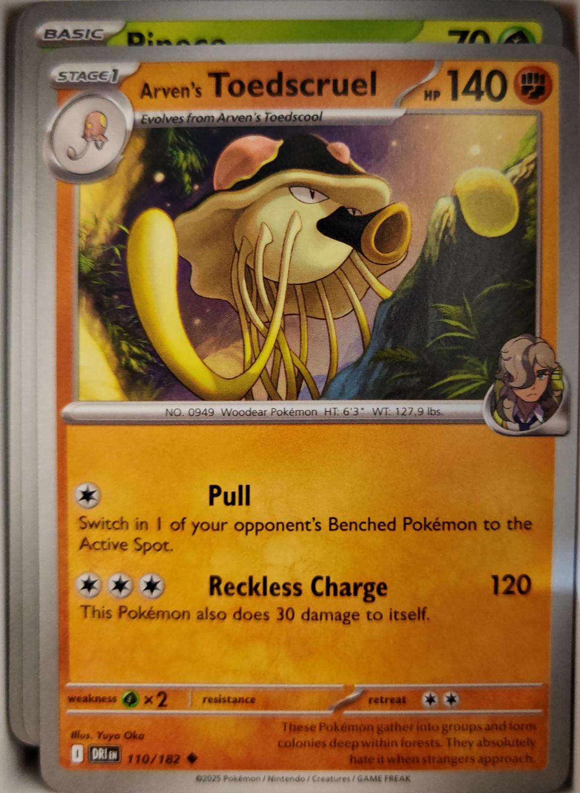 Arven's Toedscruel - 110/182 - - DESTINED RIVALS - Pokemon - Uncommon | AA10-67