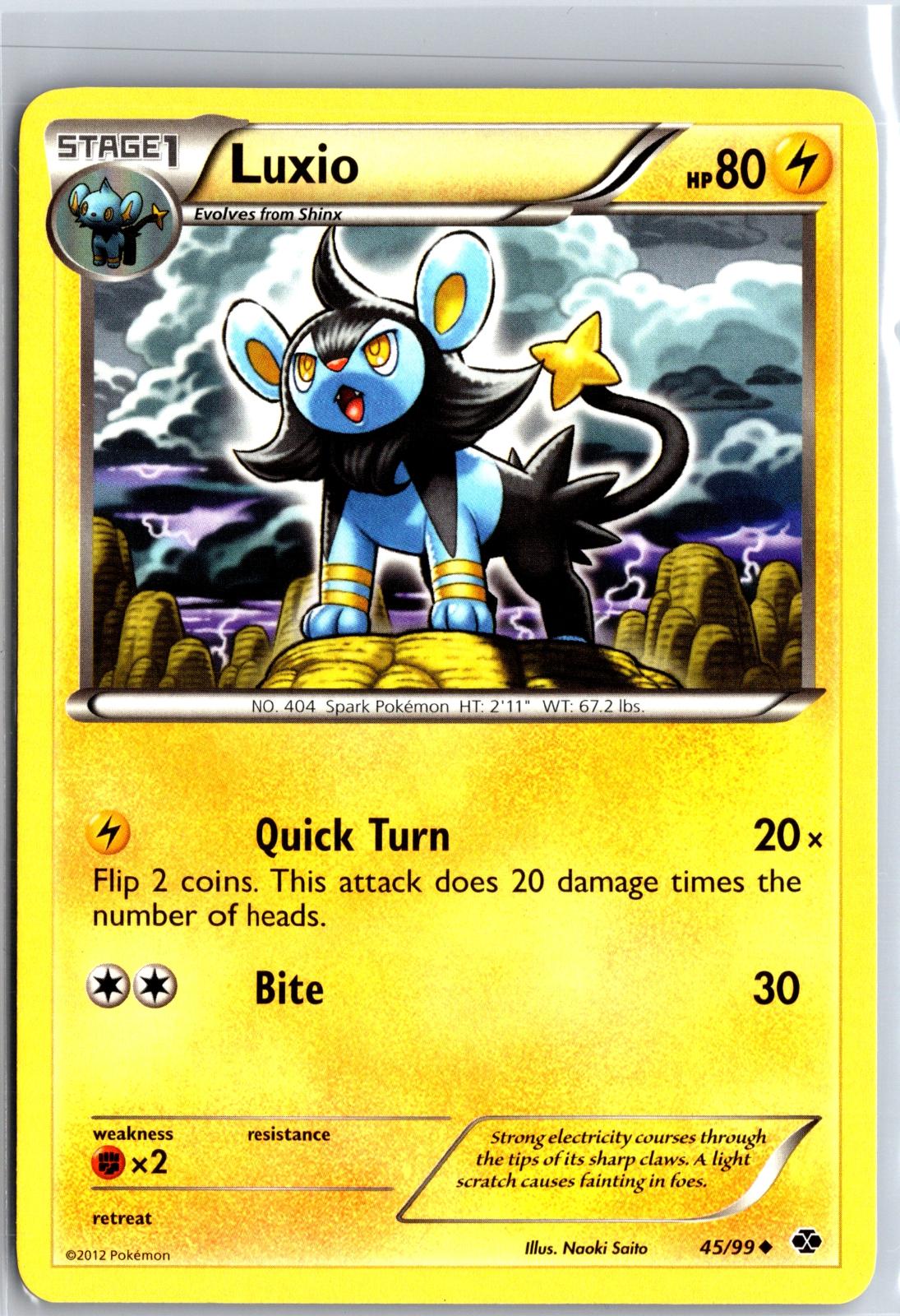 Luxio - 45/99 - - NEXT DESTINIES - Pokemon - Uncommon | AA129-63
