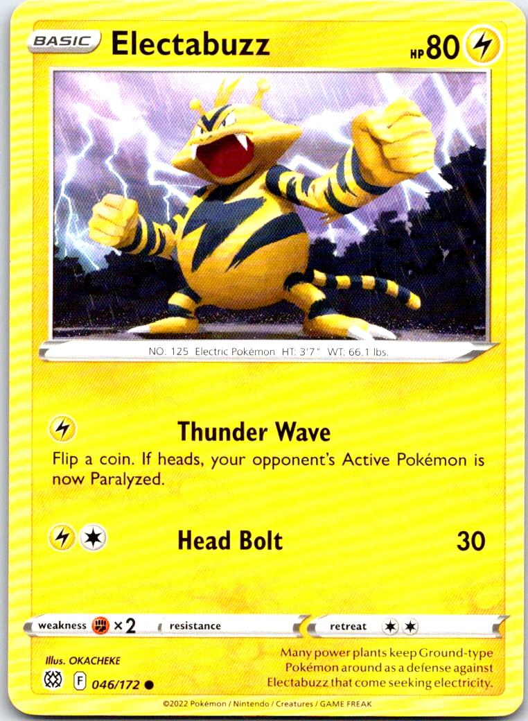 Electabuzz - 046/172 - - BRILLIANT STARS - Pokemon - Common | AB28-5